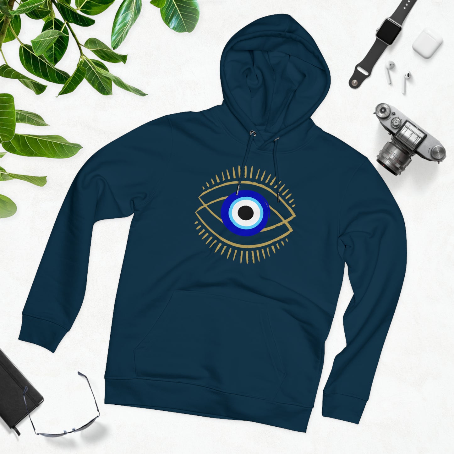 Eco-friendly Unisex Cruiser Hoodie - protective evil eye