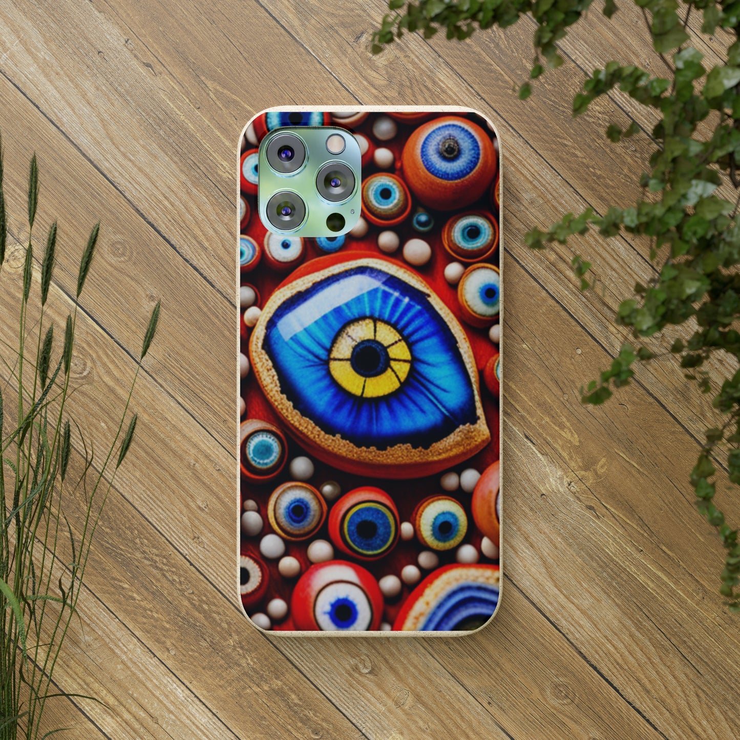 Biodegradable Phone Cases - Eye beads