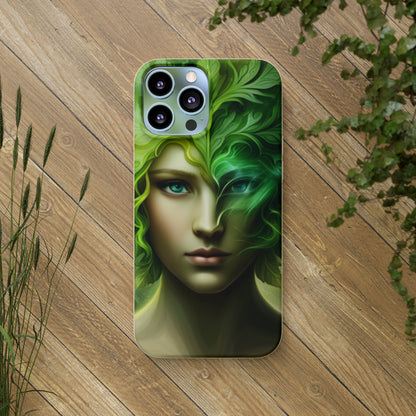 Biodegradable Phone Cases - Green Woman - Spring - Rebirth