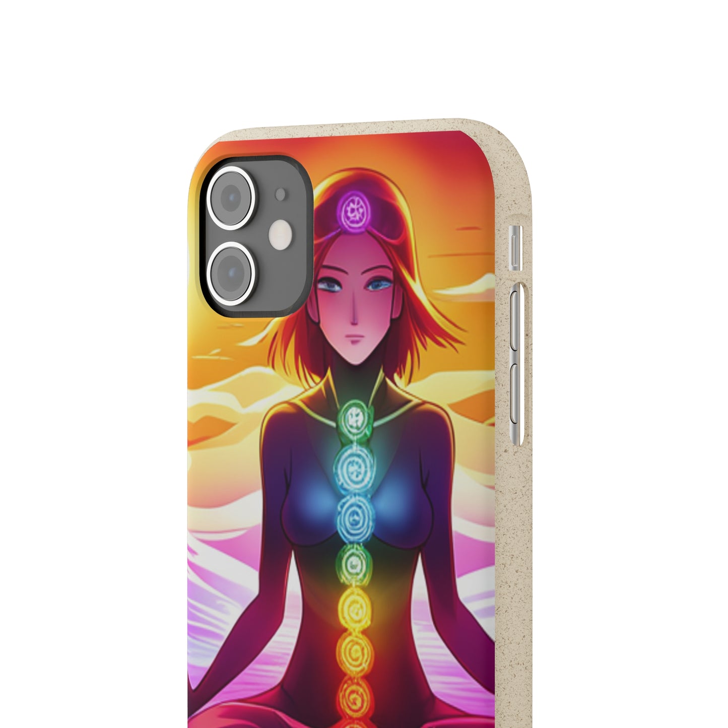 Biodegradable Phone Cases - Anime meditating woman