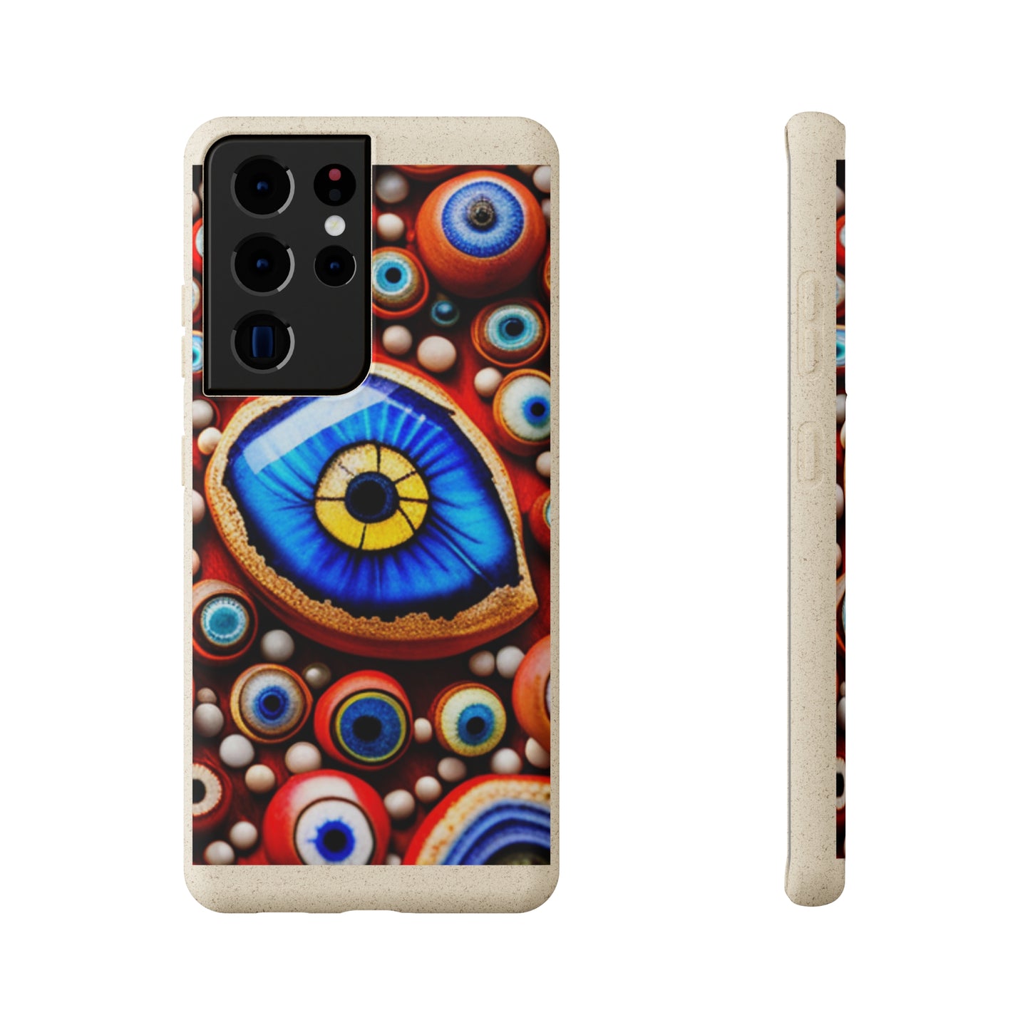 Biodegradable Phone Cases - Eye beads