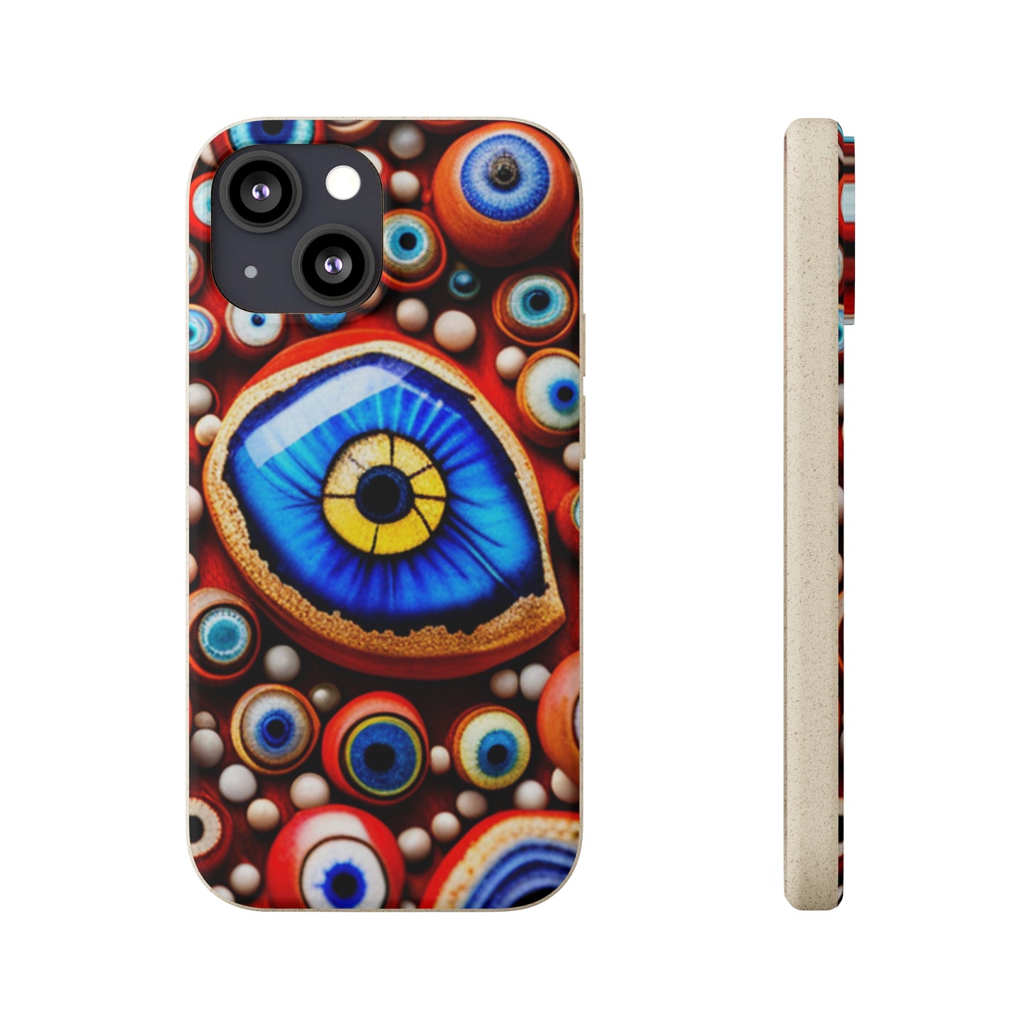 Biodegradable Phone Cases - Eye beads