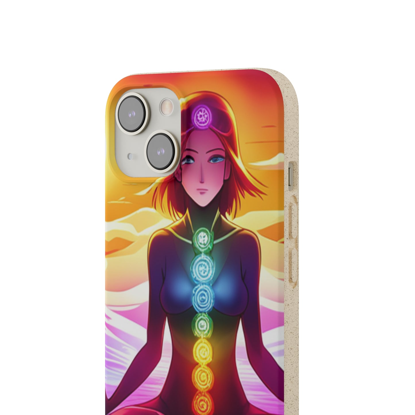 Biodegradable Phone Cases - Anime meditating woman
