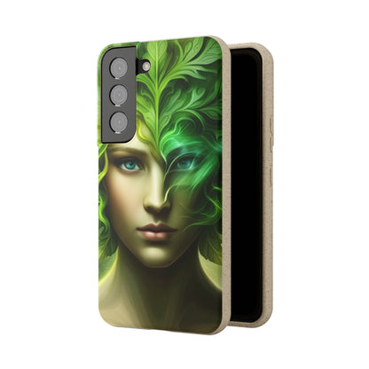 Biodegradable Phone Cases - Green Woman - Spring - Rebirth