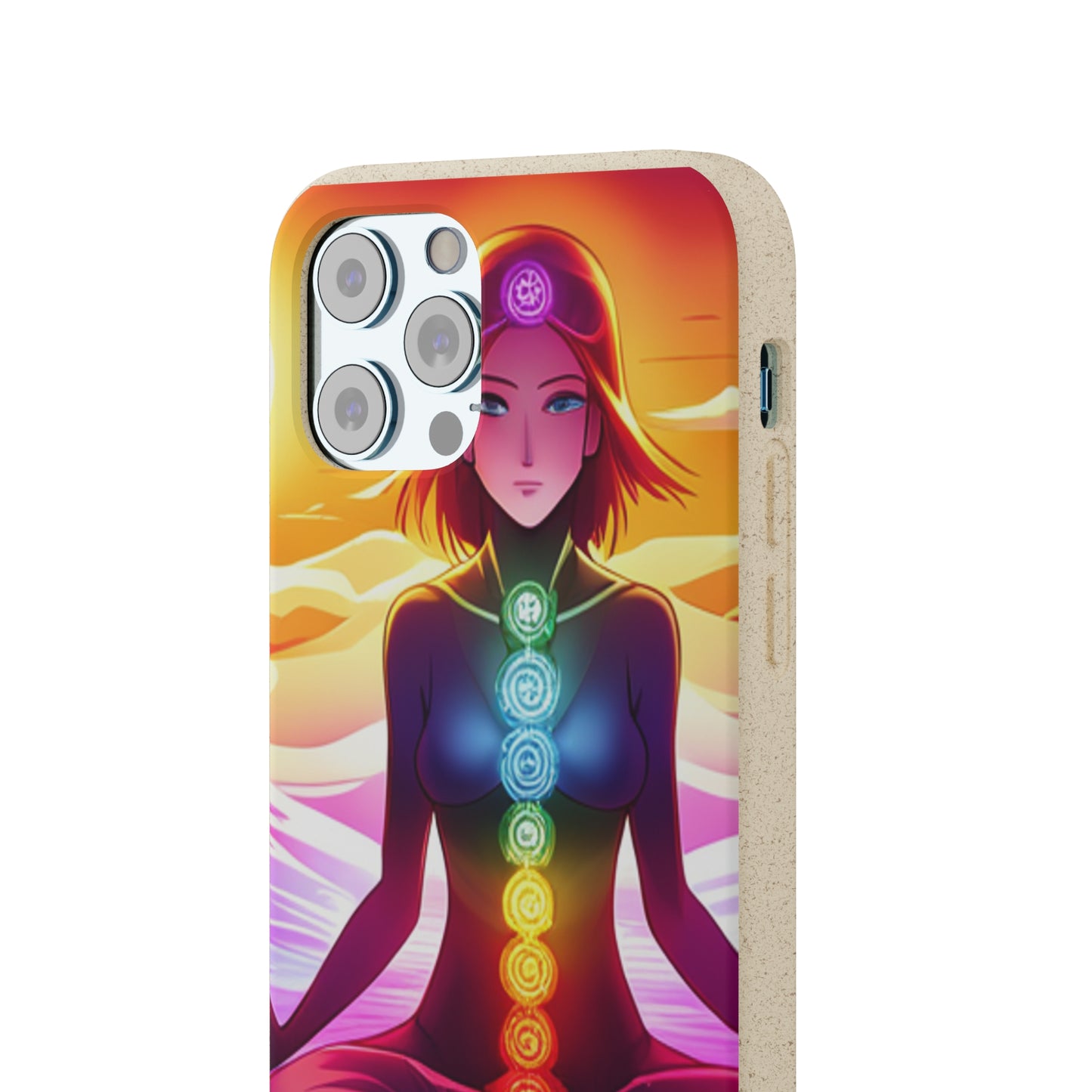 Biodegradable Phone Cases - Anime meditating woman