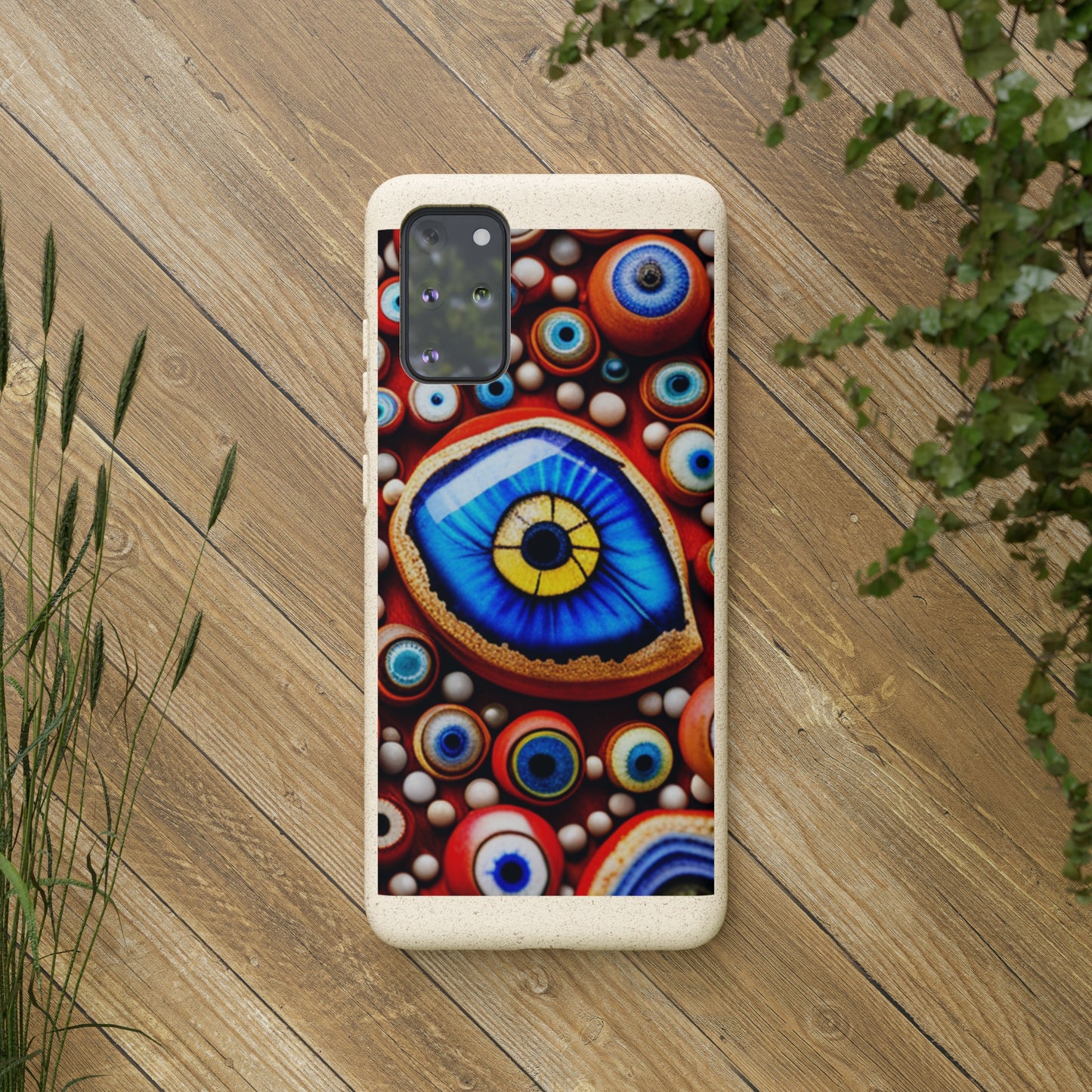 Biodegradable Phone Cases - Eye beads