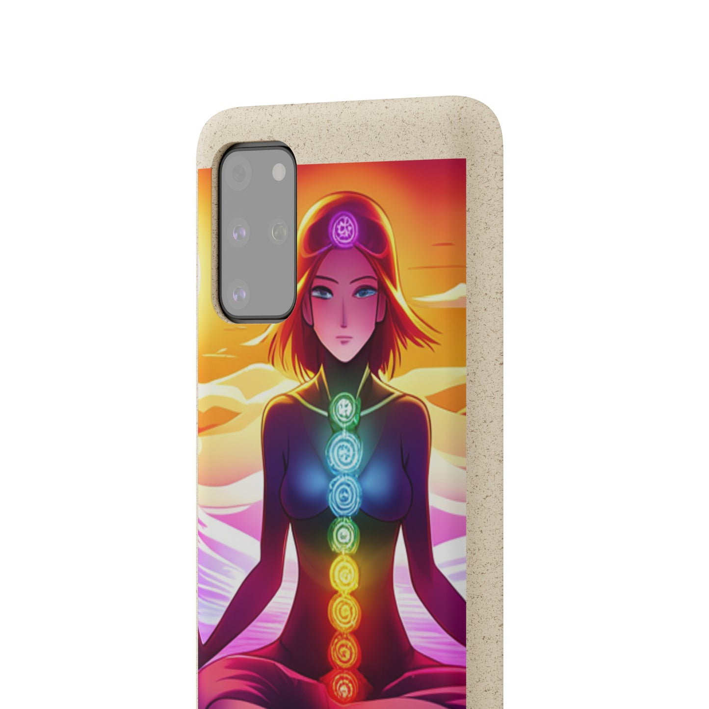 Biodegradable Phone Cases - Anime meditating woman