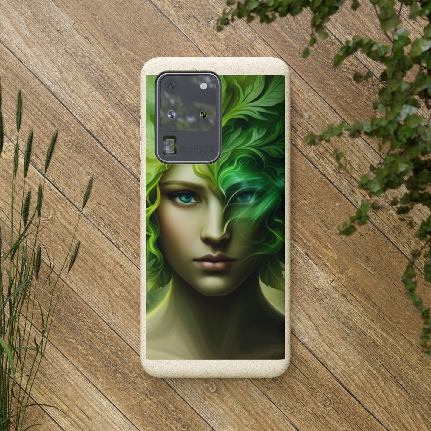 Biodegradable Phone Cases - Green Woman - Spring - Rebirth