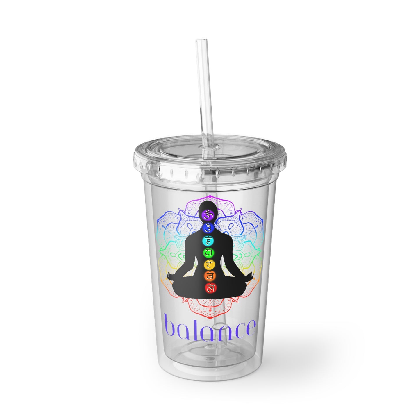 Acrylic Cup - Chakra Lotus - Balance
