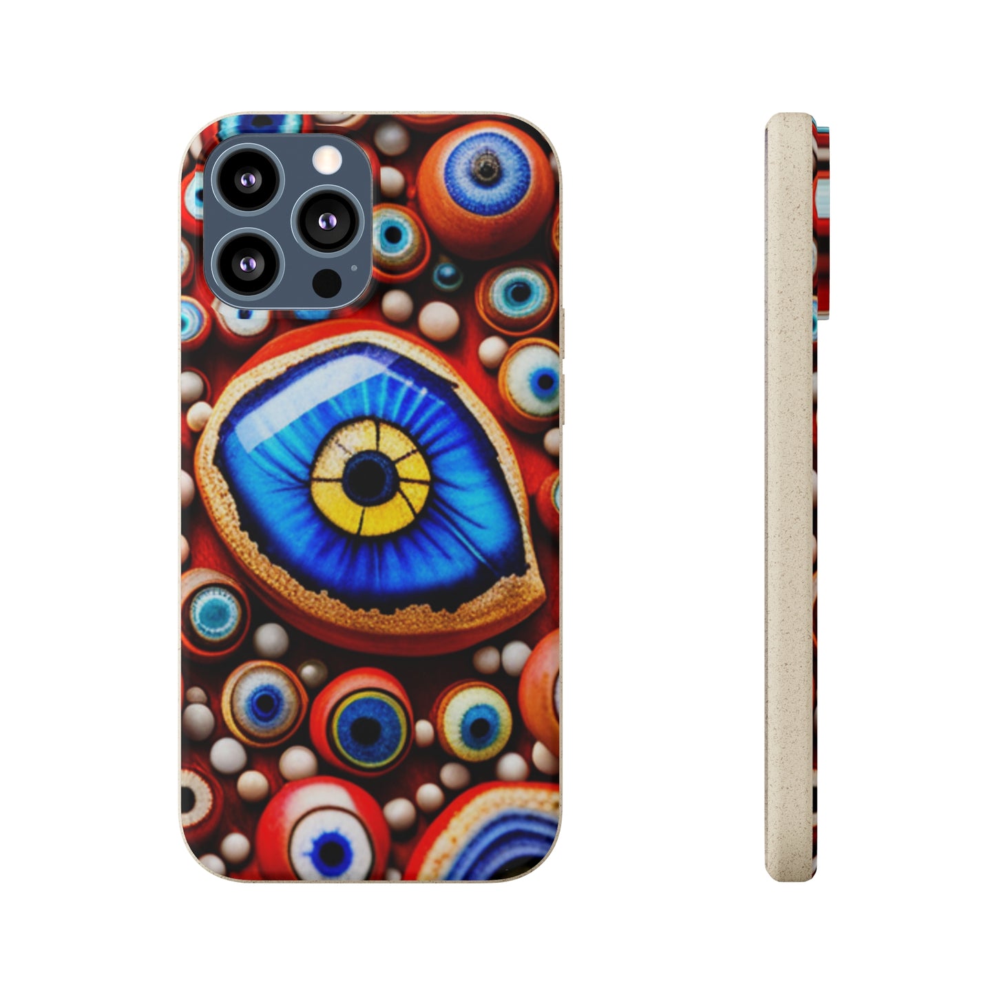 Biodegradable Phone Cases - Eye beads