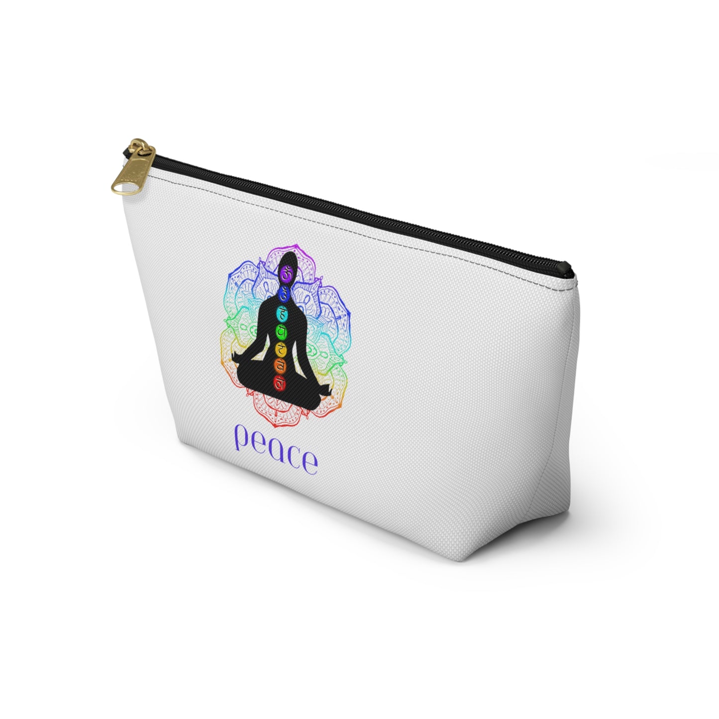 Accessory Pouch w T-bottom - Lotus Flower Chakra Figure