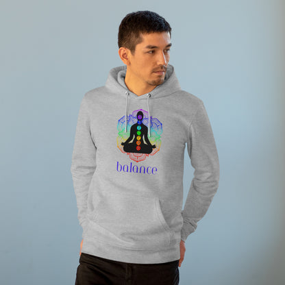 Eco-friendly Unisex Cruiser Hoodie - chakra lotus - balance
