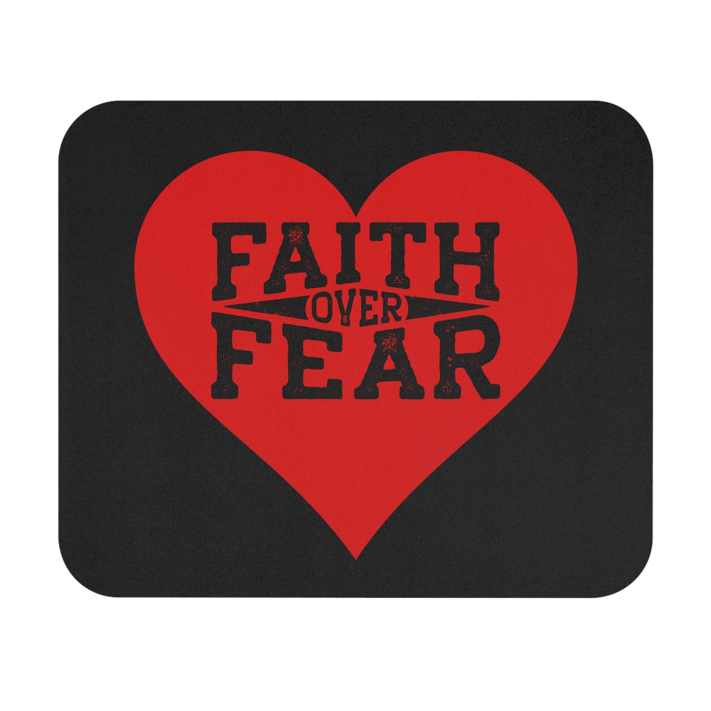 Mouse Pad (Rectangle) - Faith over Fear