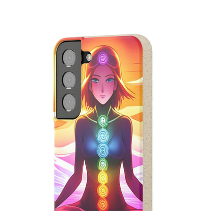 Biodegradable Phone Cases - Anime meditating woman