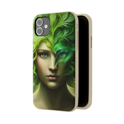 Biodegradable Phone Cases - Green Woman - Spring - Rebirth