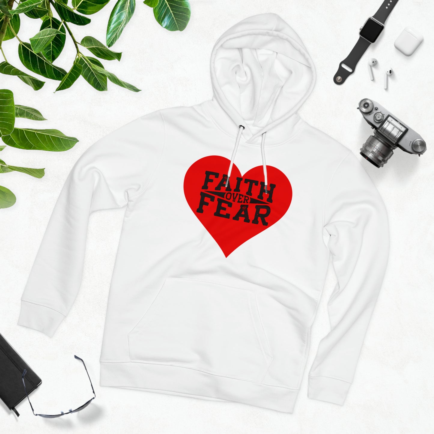 Eco-friendly Unisex Cruiser Hoodie - faith over fear