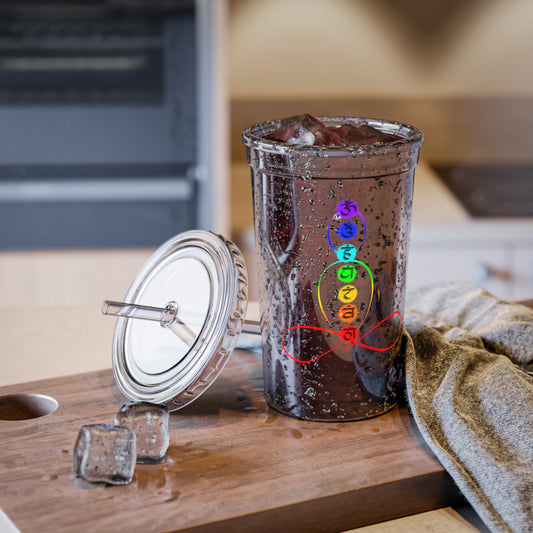 Acrylic Cup - Chakra over outlined body