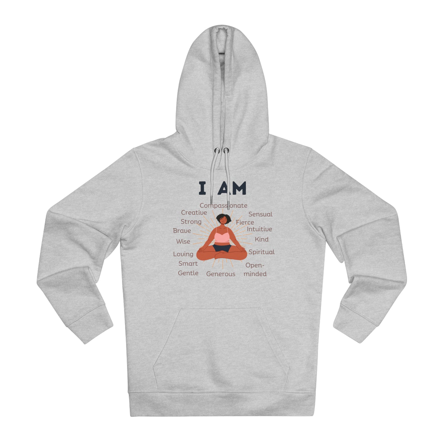 Eco-friendly Unisex Cruiser Hoodie - I am - black woman