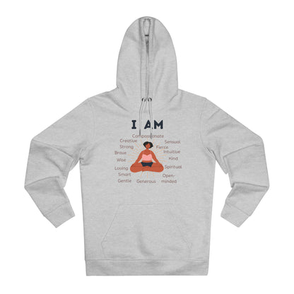 Eco-friendly Unisex Cruiser Hoodie - I am - black woman