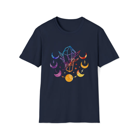 T-Shirt - Moon Phases with Crystals