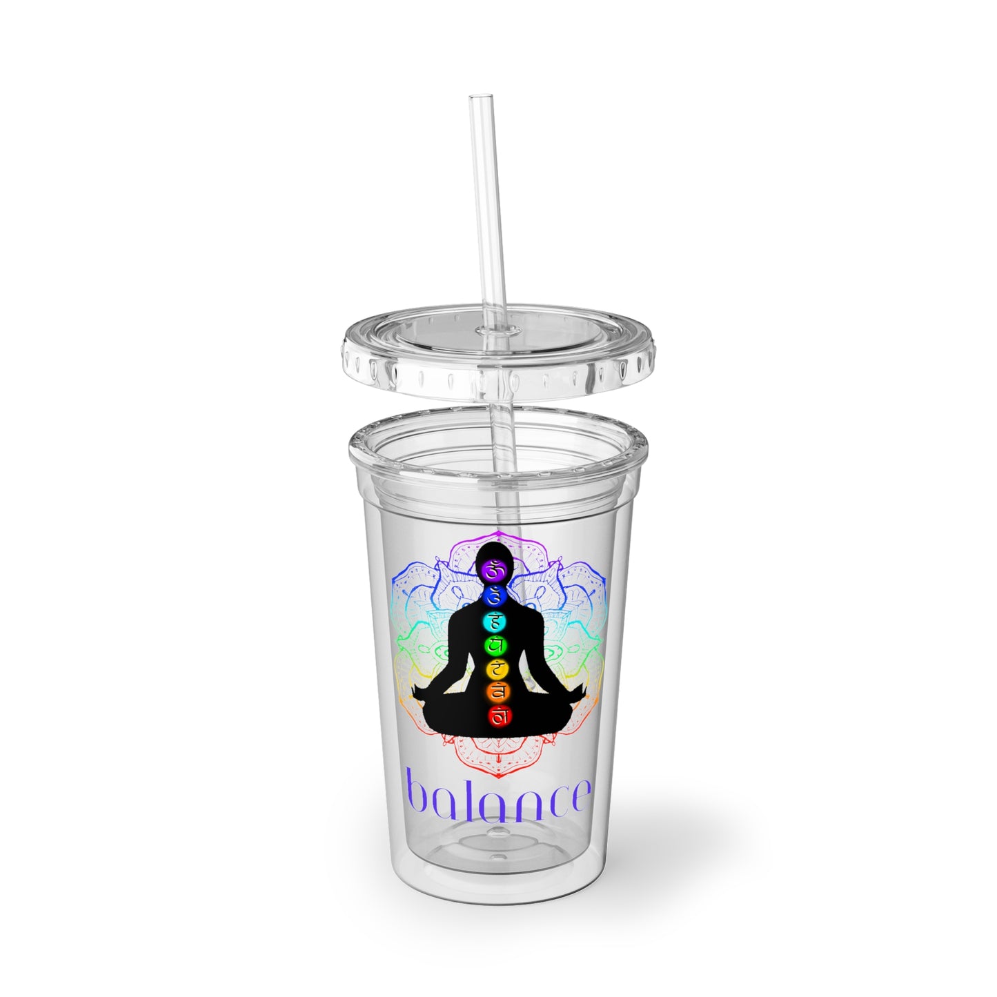 Acrylic Cup - Chakra Lotus - Balance