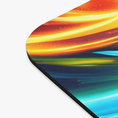 Mouse Pad (Rectangle) - Meditating anime woman