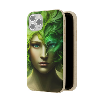 Biodegradable Phone Cases - Green Woman - Spring - Rebirth