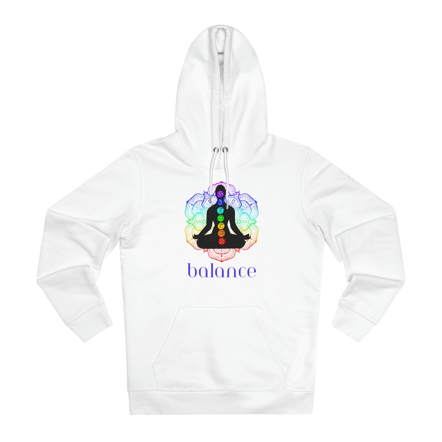 Eco-friendly Unisex Cruiser Hoodie - chakra lotus - balance