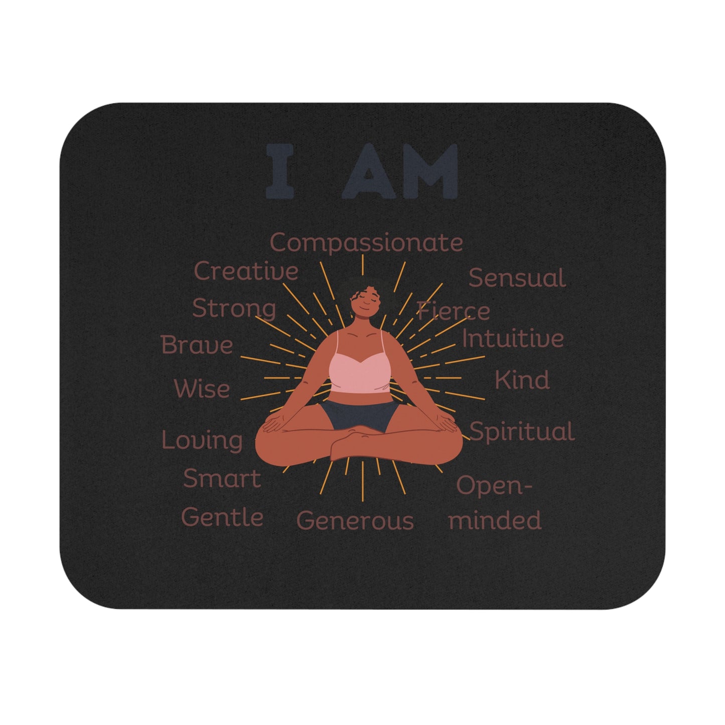Mouse Pad (Rectangle) - I am - black woman