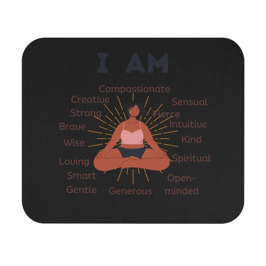 Mouse Pad (Rectangle) - I am - black woman