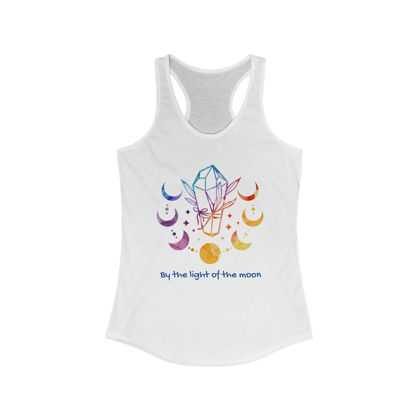 Women's Ideal Racerback Tank - Crystals - Moon Phase