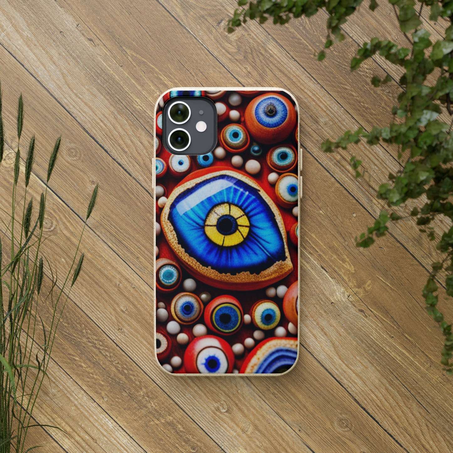 Biodegradable Phone Cases - Eye beads