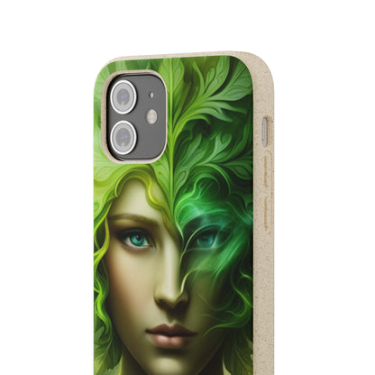 Biodegradable Phone Cases - Green Woman - Spring - Rebirth