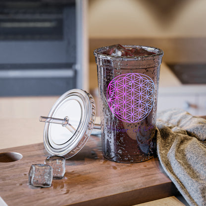 Acrylic Cup - Sacred Geometry - Flower of Life