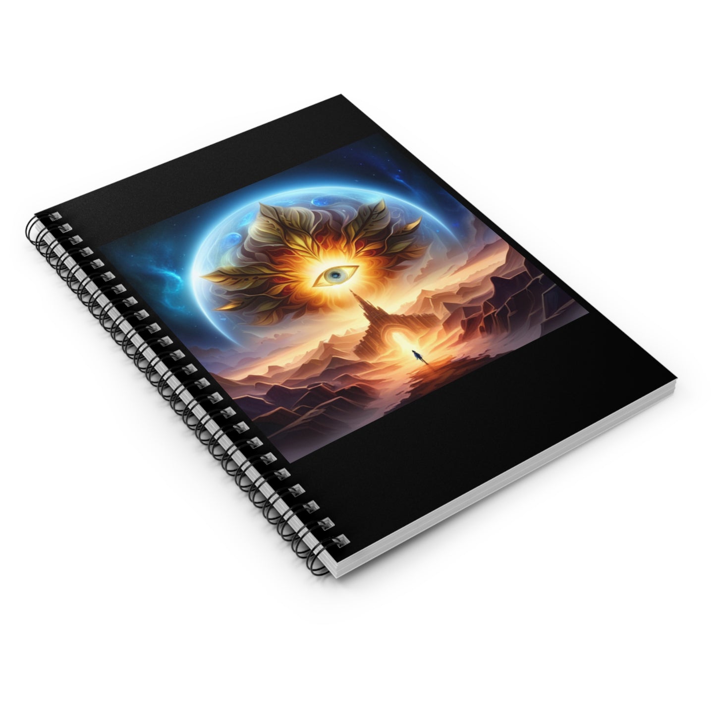 Spiral Notebook - Ruled Line - All-seeing protective eye