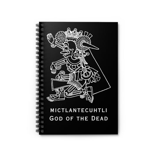 Spiral Notebook - Ruled Line - Mictlantecuhtli - God of the Dead
