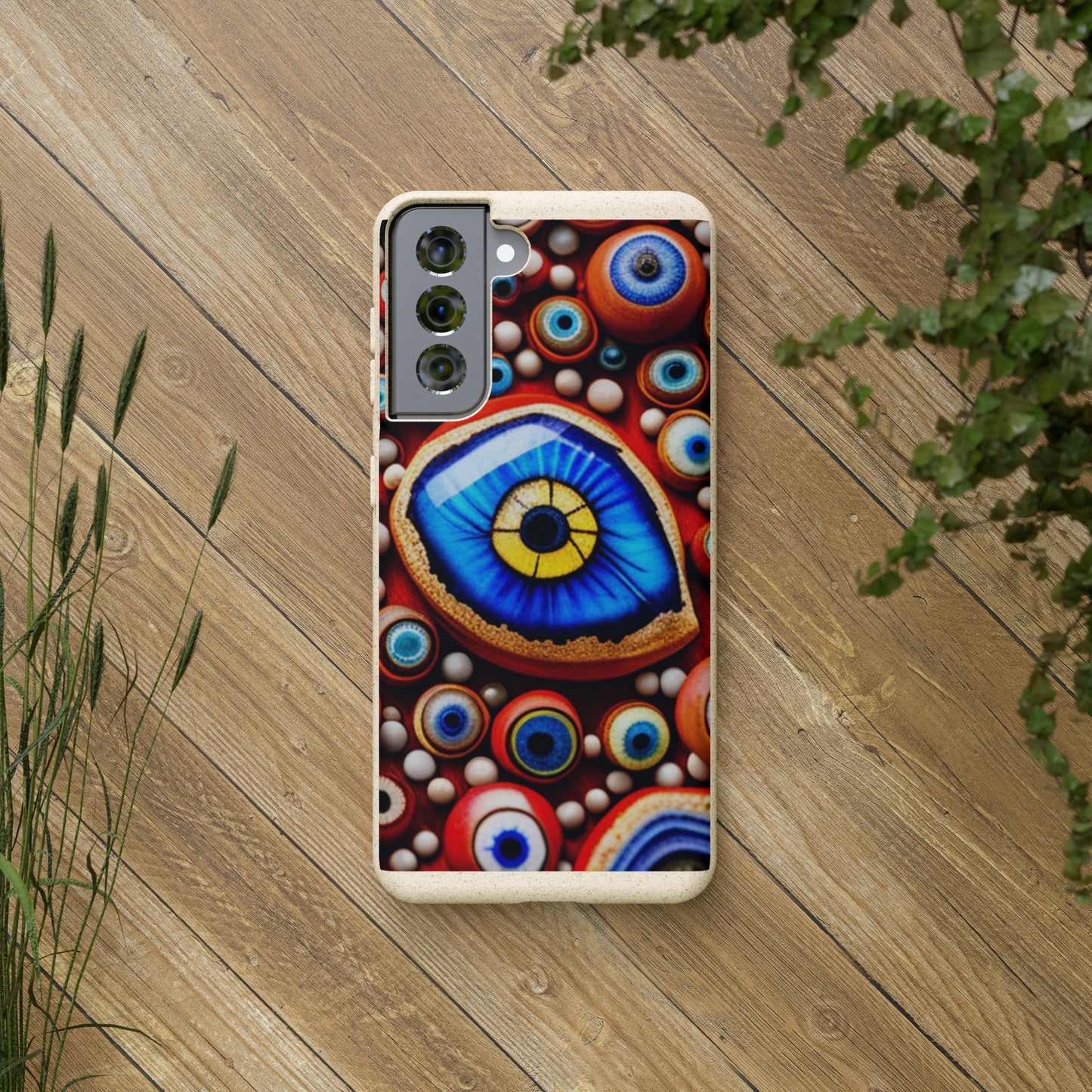 Biodegradable Phone Cases - Eye beads