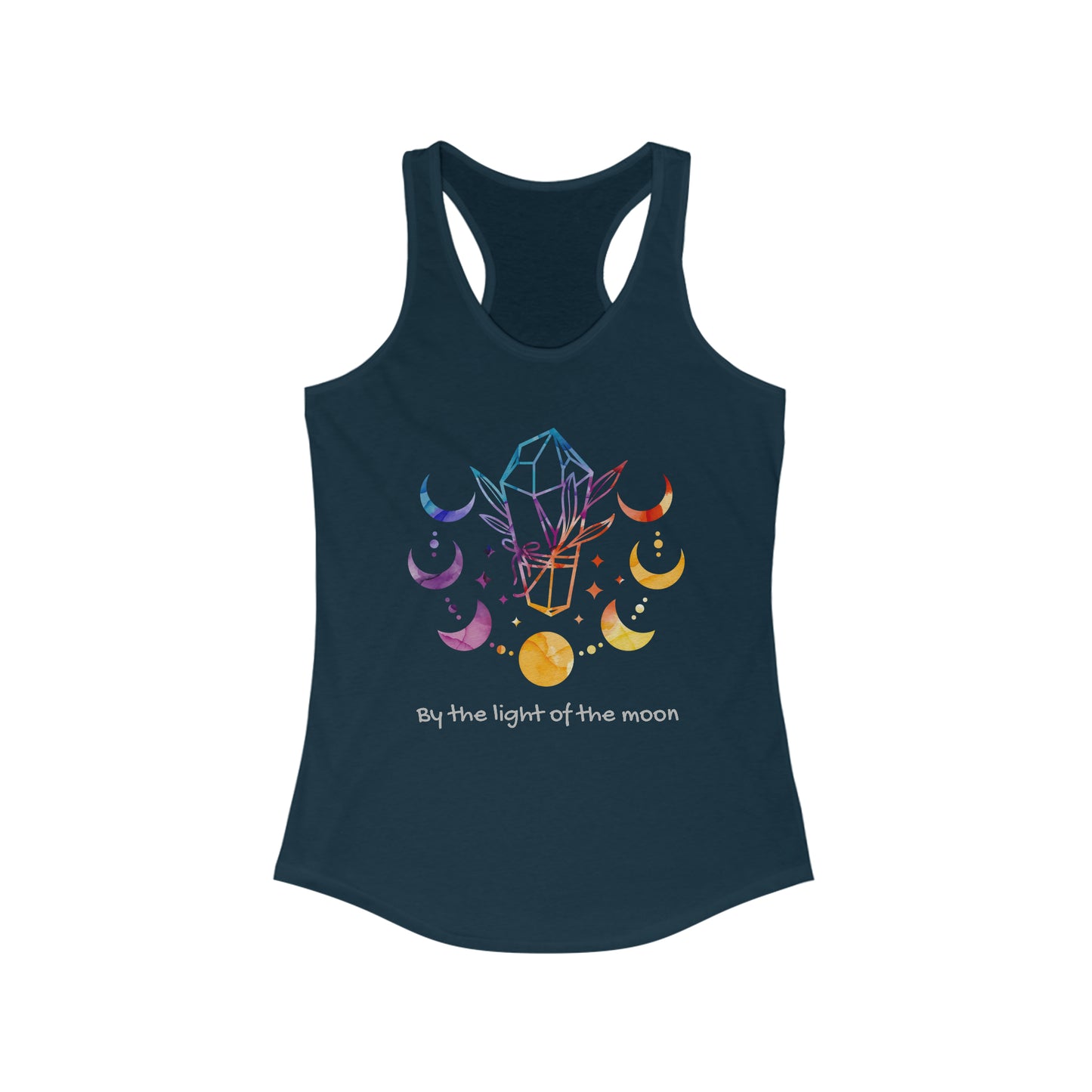 Women's Ideal Racerback Tank - Crystals - Moon Phase
