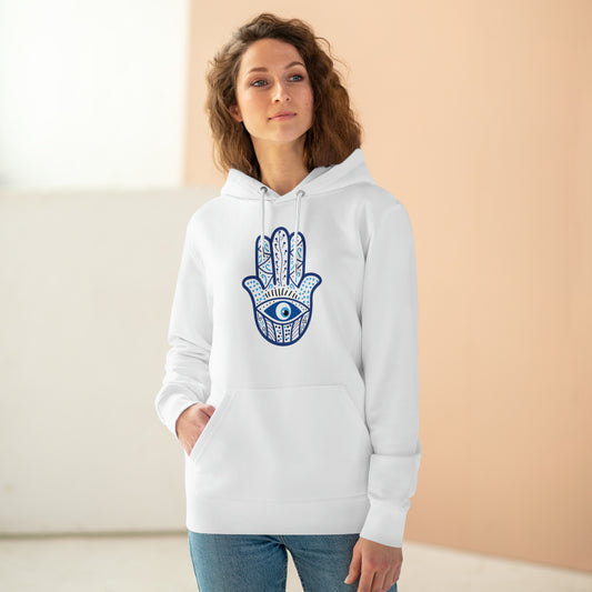 Eco-friendly Unisex Cruiser Hoodie - Hamsa hand of hope