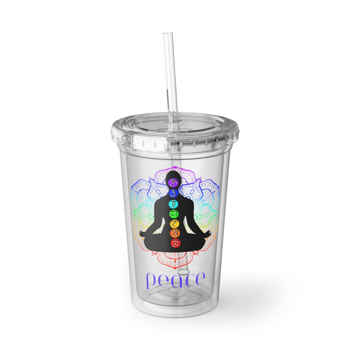 Acrylic Cup - Lotus Flower Chakra - Peace