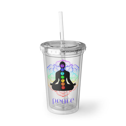 Acrylic Cup - Lotus Flower Chakra - Peace