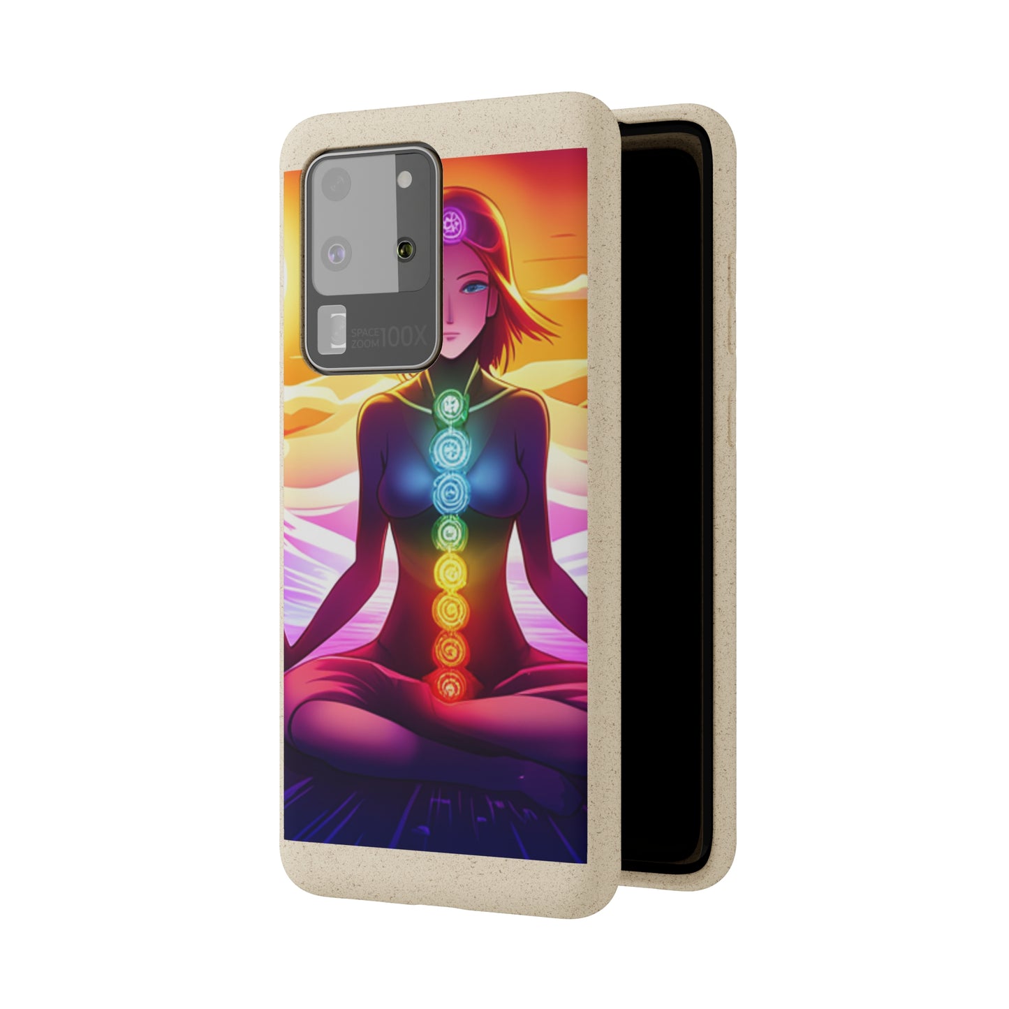 Biodegradable Phone Cases - Anime meditating woman