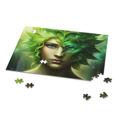 Puzzle (120, 252, 500-Piece) - Green Woman