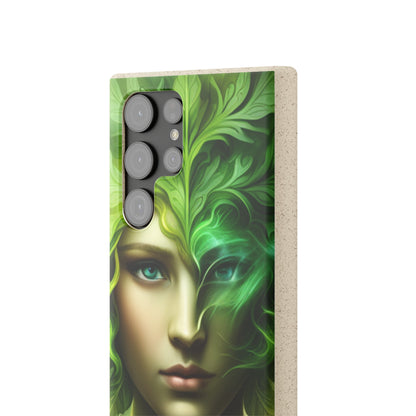 Biodegradable Phone Cases - Green Woman - Spring - Rebirth