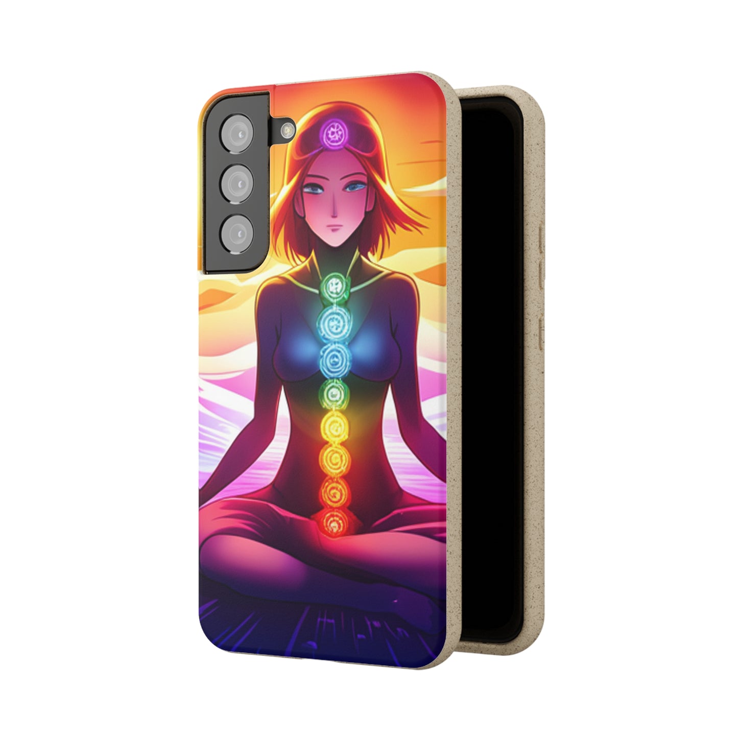 Biodegradable Phone Cases - Anime meditating woman
