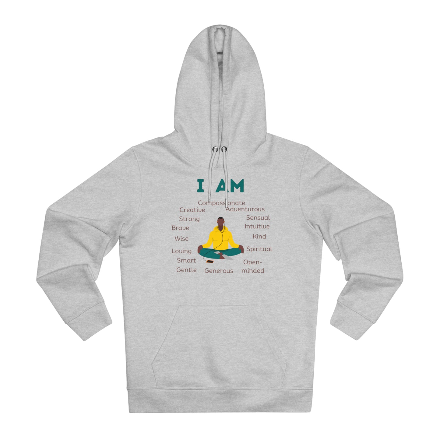 Eco-friendly Unisex Cruiser Hoodie - I am - black man