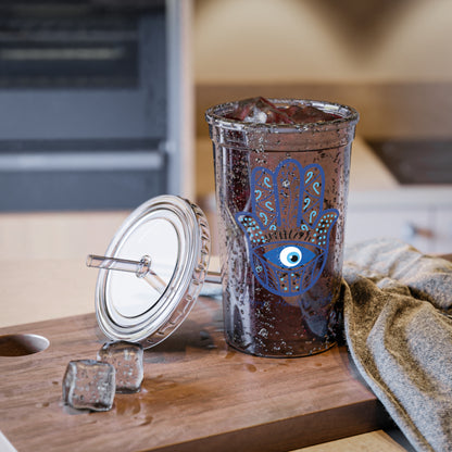 Acrylic Cup - Hand of Fatima - Hamsa - Happy - Healthy - Lucky