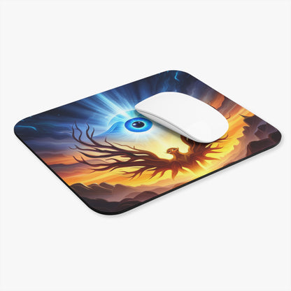Mouse Pad (Rectangle) - Mystic eye and winged beast