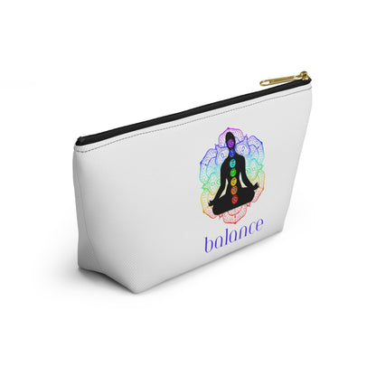 Accessory Pouch w T-bottom - Lotus Flower Chakra Figure