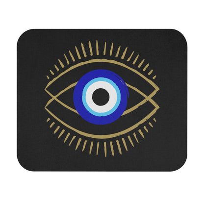 Mouse Pad (Rectangle) - Double Evil Eye - Ancient Symbol of Protection